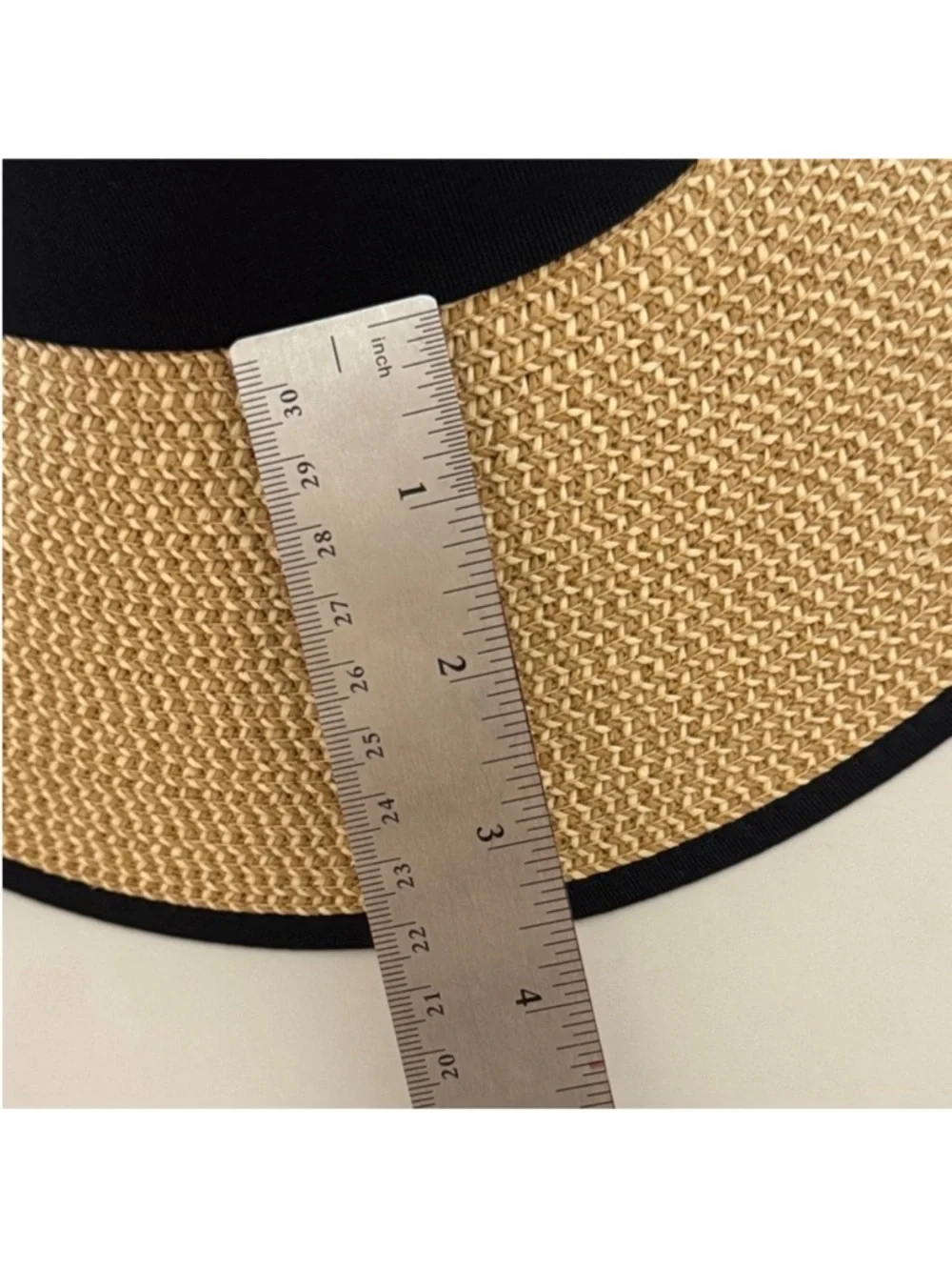 Tory Burch✨ Tan and black Sun Hat one size UPF 50+ - Picture 14 of 15